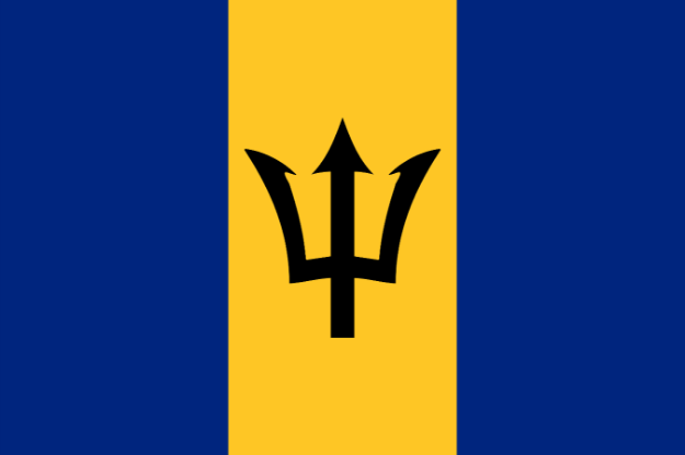 Vlag Barbados - 100x150cm Spun-Poly